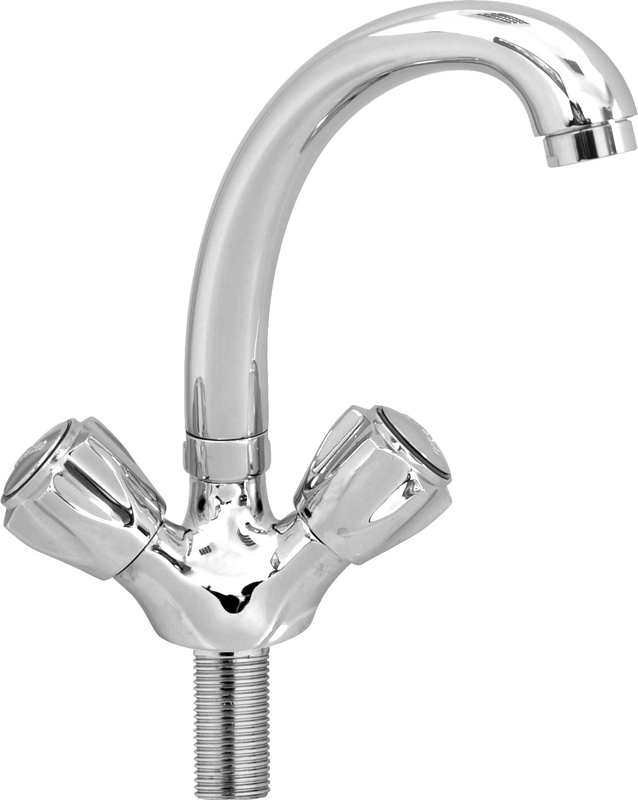 1003-27 Kuğu Lavabo Bataryası Kuyruklu Lüks