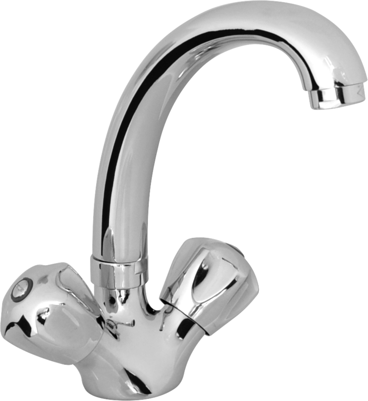 2303-17 Kuğu Lavabo Bataryası Lüks Borulu
