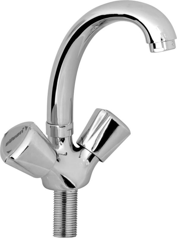4303-27 Kuğu Lavabo Bataryası Kuyruklu Lüks