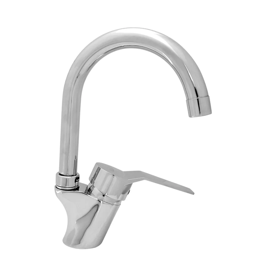 9502 Swan Neck Basin Mixer, Chrome