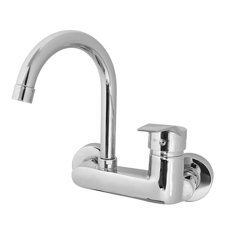 9556 خلاط حوض مطبخ حائطي, كروم