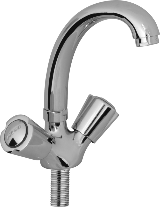 4203-27 Kuğu Lavabo Bataryası Kuyruklu Lüks